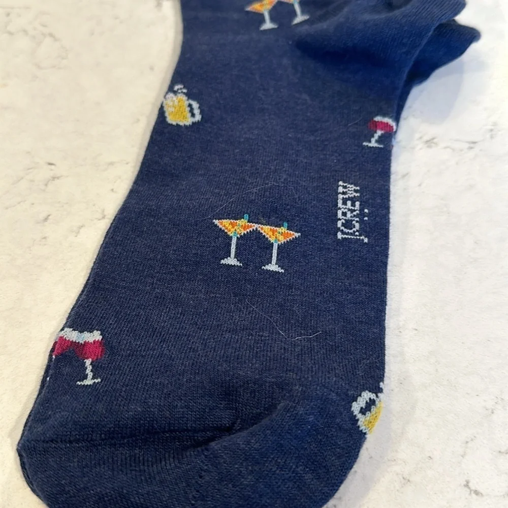 J Crew 3 pack Party drinks socks​